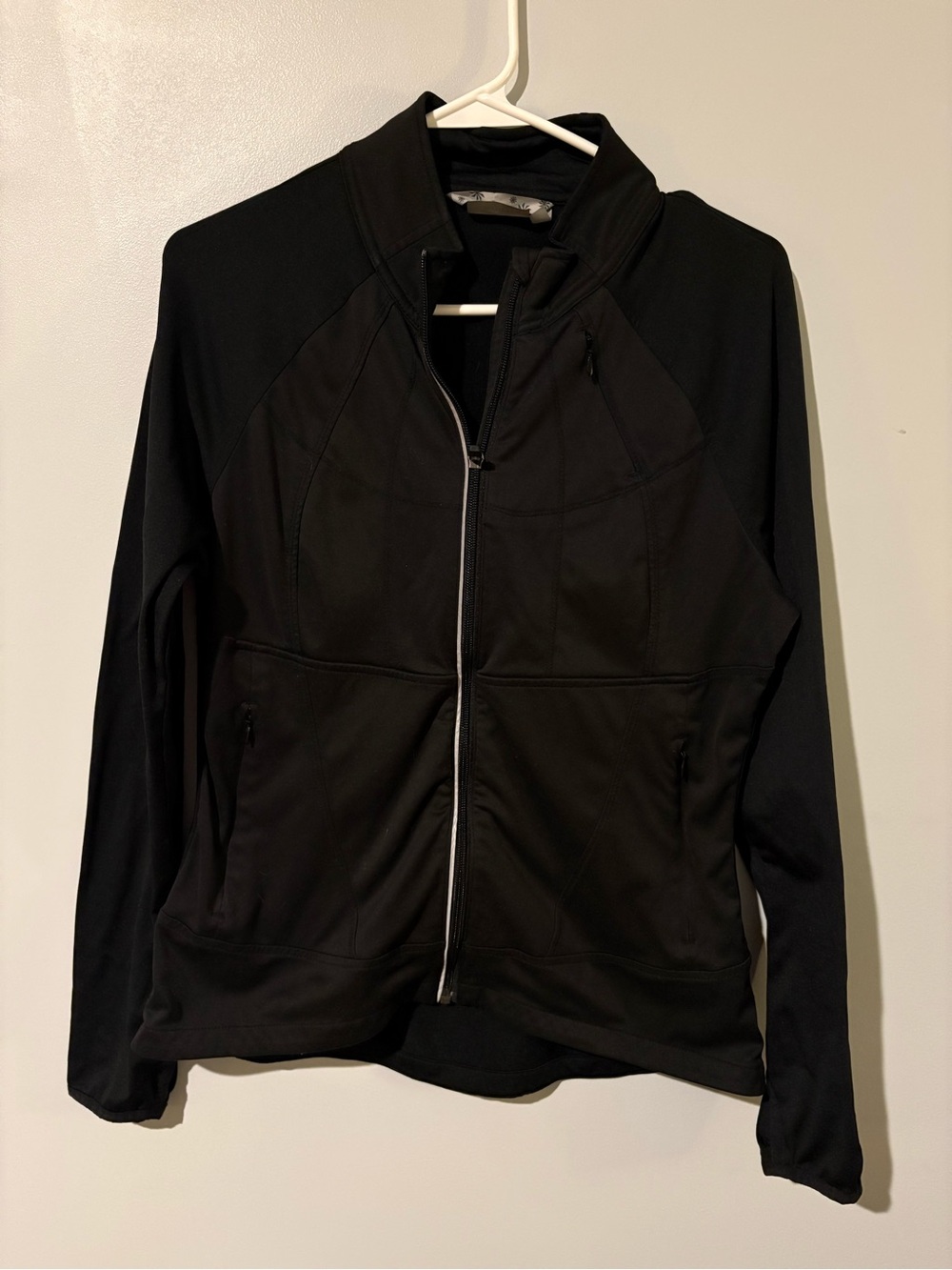 Athleta Black Performance Jacket with High Collar